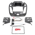 2din Dashboard Radio Panel For 2014-2018 Ford Transit Connect Tourneo Abs Plastic Black Painted W Harness