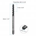 Uxcell 4pcs Spiral Flute Thread Taps M2 5 X 0 45 Nitride Coated Metric Screw Tap Fully Ground High Speed Steel 6542 Machine