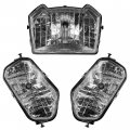 Caltric Headlight Complete Set Compatible With Polaris Sportsman 850 Sp 2015-2016 L R M