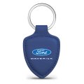 Ford Maverick Blue Shield Shape Genuine Leather Key Chain Official Licensed 2 25 In X 1 75 Modern Style Accessory