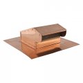 Generic Copper Rooftop Exhaust Vent Cap With Damper 4 Inch 