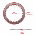 Caltric Clutch Plates Compatible With Honda Cbr300r 2015-2022 Rebel 300 Cmx300 2017-2019 22322-kzz-901