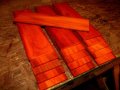 10 Pieces Thin Kiln Dried Sanded Exotic Padauk 12 X 4 1 Lumber Wood 