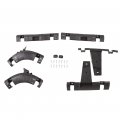 Hecasa Front Hood Bumper Grille Replacement Shell Packaged Compatible With 2009-2012 Dodge Ram 1500 Chrome W O Lights