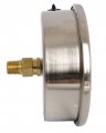 Durachoice 4 Oil Filled Pressure Gauge Stainless Steel Case Brass 1 Npt Center Back Mount Connection 0-100psi 