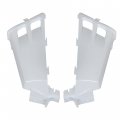 Labwork White Plastic Motorcycle Gas Tank Side Covers W Grill Radiator Cover Kit Replacement For Yamaha Banshee 1987-2006