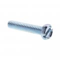 Prime-line Machine Screws Indented Hex Head Slotted Drive 10-24 X 1 In Zinc 100 Pack 