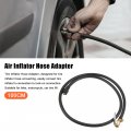 X Autohaux 100cm 39 37 Tire Inflator Pump Hose With Locking Air Chuck Deflated For Car Motorcycle