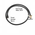 X Autohaux 100cm 39 37 Tire Inflator Pump Hose With Locking Air Chuck Deflated For Car Motorcycle