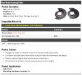Rear Brake Backing Plate Set Of 2 Compatible With 2001-2008 2010 Dodge Ram 2500 Rwd