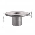 Uxcell M4x15x1 1mm Tee Nut Carbon Steel T-nut Mounting Hardware Fitting Fastener Through Hole Flange Insert Female Thread 30pcs