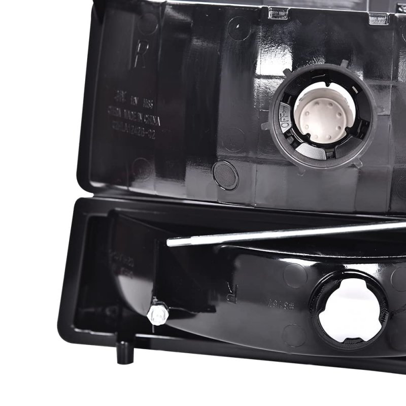 Led Drl Headlights For Ford Bronco F150 F250 F350 1992-1996 Bumper Headlamp Cleara Lensa Chrome Housinga Cleara Reflector