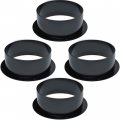 Wadoy 6 Inch Duct Connector Flange 4 Pack Abs Quality Heating Cooling Ventilation System Air Conditioner Exhaust Hose Wall 