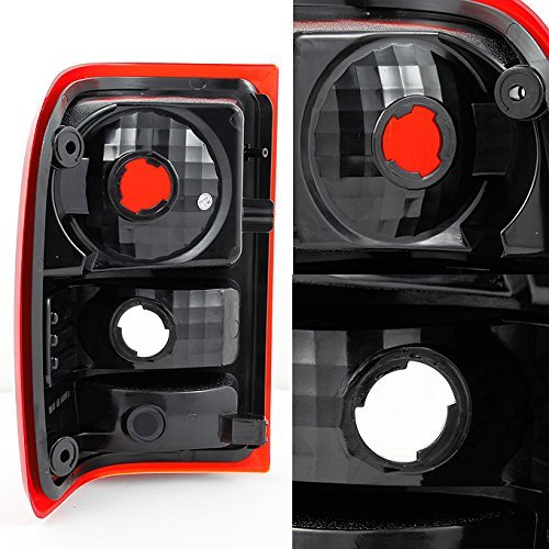 Akkon For Ford Ranger Pickup Truck Red Clear Rear Tail Lights Brake Lamps Turn Signal Replacement Left Right