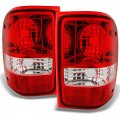 Akkon For Ford Ranger Pickup Truck Red Clear Rear Tail Lights Brake Lamps Turn Signal Replacement Left Right 