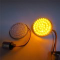 Httmt 1pair Amber Bullet 1156 Led Turn Signal Light Inserts Front Compatible With H-d Us