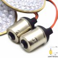 Httmt 1pair Amber Bullet 1156 Led Turn Signal Light Inserts Front Compatible With H-d Us