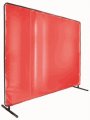 Black Stallion Saf Vu Orange Vinyl Welding Screen 64-51 Flame Resistant Visual Barrier With Powder Coated Steel Quickframe Ft 
