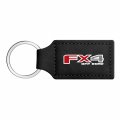 Ipick Image Compatible With Ford F150 Fx4 Off Road Rectangular Black Leatherette Key Chain