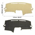 X Autohaux Car Dashboard Cover Beige Polyester Non-slip Mat Protector Carpet Sun Proof For Nissan Altima 2007-2012