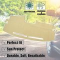 X Autohaux Car Dashboard Cover Beige Polyester Non-slip Mat Protector Carpet Sun Proof For Nissan Altima 2007-2012