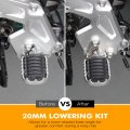 Nicecnc Lowered Footpeg Bracket Compatible With Yamaha Tenere 700 Xt 2019-2024 Tenere Rally Edition 2020-2024 700 World Raid