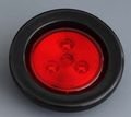 10 Pack Red 2 In Round Trailer Led Clearance Side Marker Lights Dot Fmvss 108 Sae Waterproof Flush Mount With Grommet And Plug 