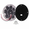 Partsam 2pcs 7 Round Transit Backup Lights Amber 36 Led Inch White Bus Back-up Reverse Built-in Reflex Lens Trailer Truck Tail