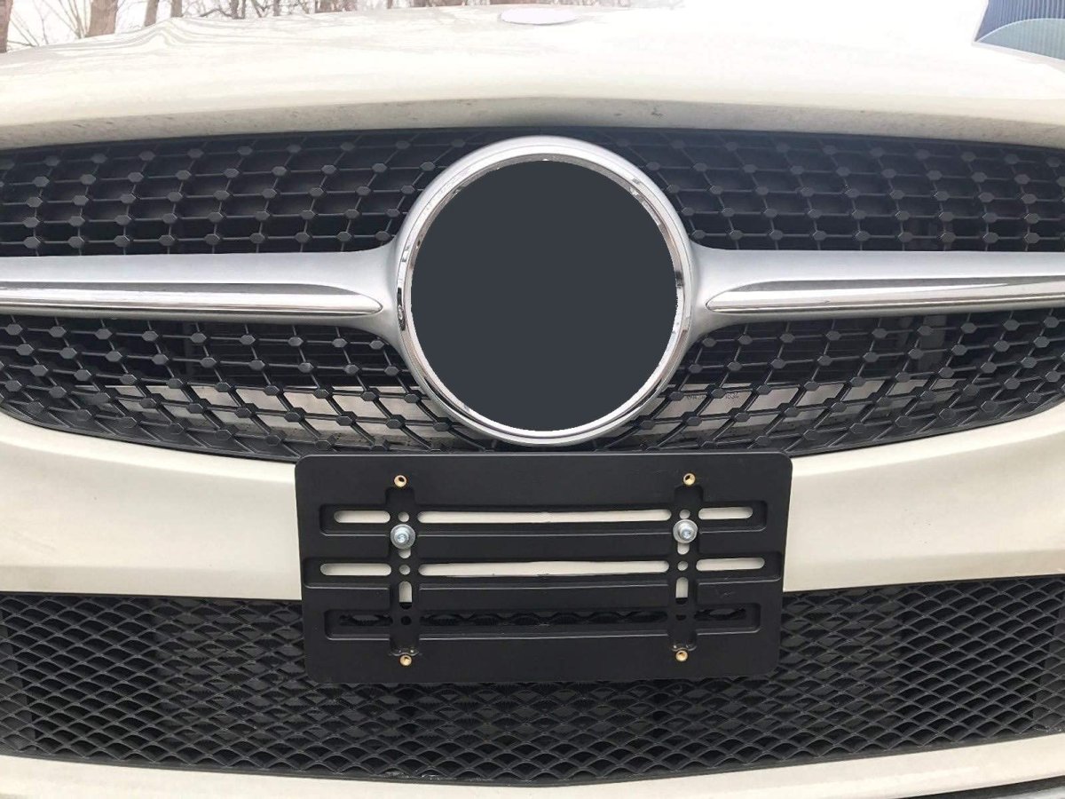 Front Bumper License Plate Bracket For Mercedes Benz All Models 4 Pack Flat Tag Holder Mounting Kit 6 In X 12 Us Canada Mexico