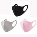 Ecnobia 3pcs Reusable And Breathable Face Bandanas Indoors Outdoors Anti-haze Dust For Adults Black Gray Pink 