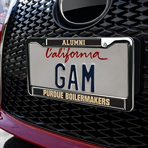 Purdue University Alumni Logo Full Size Standard License Plate Metal Frame