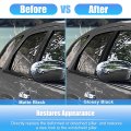 X Autohaux 1 Set Car Door Window B Pillar Cover For Chrysler 300 2005-2010 Dodge Magnum 2005-2008 Gloss Black