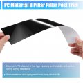 X Autohaux 1 Set Car Door Window B Pillar Cover For Chrysler 300 2005-2010 Dodge Magnum 2005-2008 Gloss Black