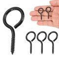 4pcs Screw Hooks Eyes M3x40mm 304 Stainless Steel Heavy Duty Bolts Self Tapping Eye Closed-end Indoor Outdoor For Hanging 