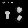Uxcell Nylon Machine Screws M3x6mm Slotted Pan Head Fasteners Bolts For Electronics Communications Equipment 50pcs