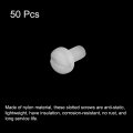 Uxcell Nylon Machine Screws M3x6mm Slotted Pan Head Fasteners Bolts For Electronics Communications Equipment 50pcs