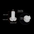 Uxcell Nylon Machine Screws M3x6mm Slotted Pan Head Fasteners Bolts For Electronics Communications Equipment 50pcs
