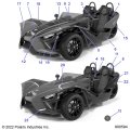 Polaris Slingshot Decal-rr Deck Lh Red Genuine Oem Part Qty 1