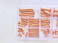 56pcs M4 M5 M6 M8 Copper Flat Head Rivets Brass Solid Semi-circular Rivet