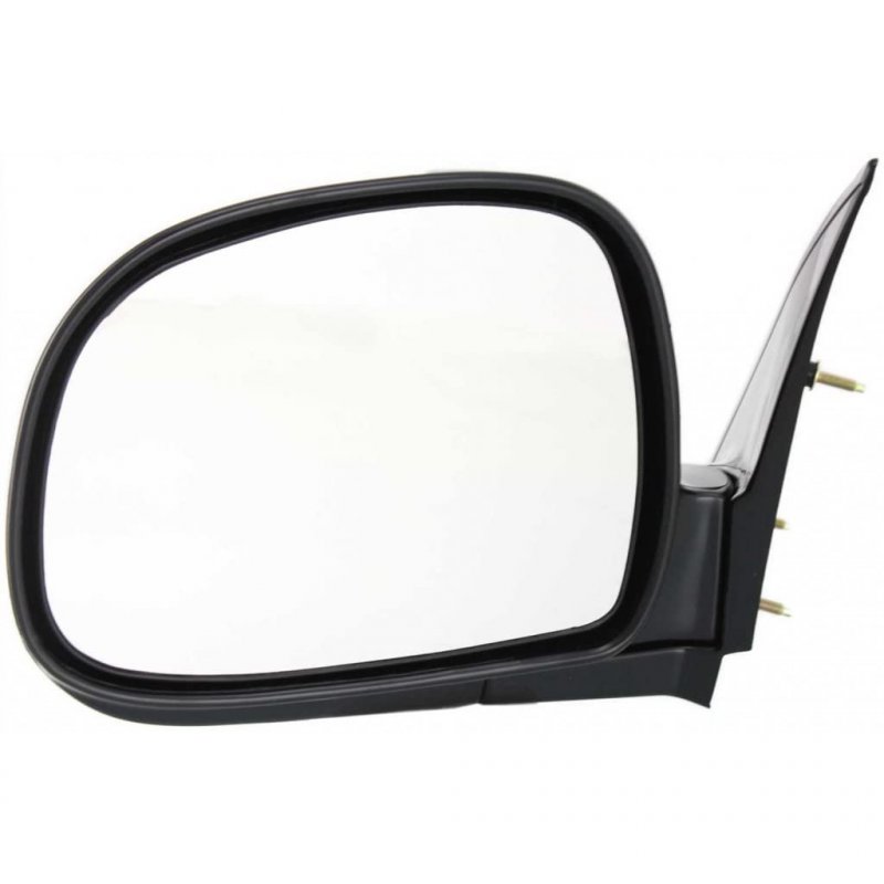 Chevy S10 1994 1995 1996 1997 1998 Door Mirror Driver Side Manual Glass Folding Large 6in X 7in Below Eyeline Smooth Black