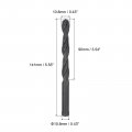 Uxcell 2pcs 10 8mm Dia Split Point Tip 141mm Long High-speed Steel Twist Drill Bit