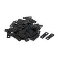 Uxcell 24mmx9mmx0 5mm Metal Rectangle Flat Repair Fixing Plate Angle Bracket 100pcs