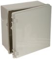 Bud Industries Nbb-10245 Style B Plastic Indoor Box With Solid Door 13 Length X Width 7-1 32 Height Light Gray Finish 