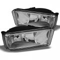Fog Lights For 2007 2013 Chevy Silverado Suburban Tahoe Avalanche Chrome Housing Clear Lens Front Pair With Bulbs 5-fl-csil07-c 