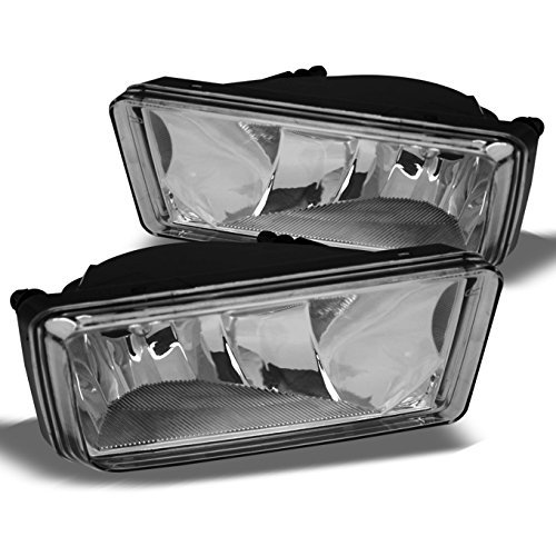 Fog Lights For 2007 2013 Chevy Silverado Suburban Tahoe Avalanche Chrome Housing Clear Lens Front Pair With Bulbs 5-fl-csil07-c