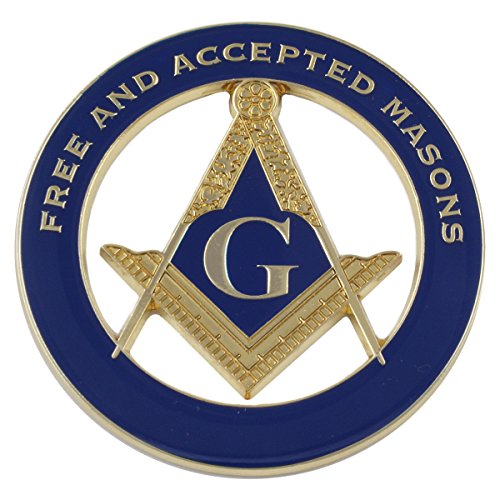 Freemason Masonic Free and Aceepted Masons Cut Out Car Emblem 