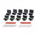 12015797 12010974 Weather Pack Connector 5 Sets 4 Pin Automotive Sealed Wire To Harness Connectors 20 14awg With Male Female 
