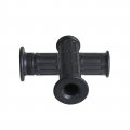 Black 22mm 7 8 In Handlebar Grips For Atv Quad Buggy Four Wheeler Thumb Throttle Tpr Rubber 4 69 Length 0 79 Inner Diameter 1 