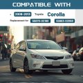 Center Dash A C Outlet Air Vent Panel For 2008-2013 Toyota Corolla Painted Abs Plastic Dashboard Bezel Trim Replacement