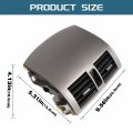 Center Dash A C Outlet Air Vent Panel For 2008-2013 Toyota Corolla Painted Abs Plastic Dashboard Bezel Trim Replacement